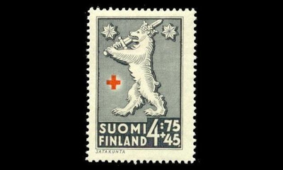 258 ** Punainen risti 4,75mk+45p (1942)