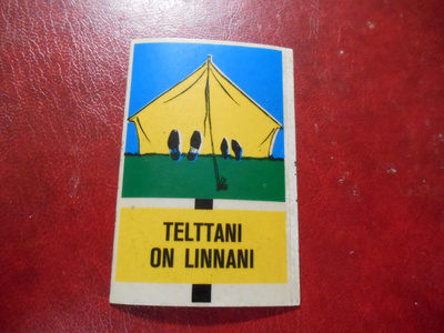 K13 . Purkkatarra Jenkki Kuvahuuli Telttani on linnani