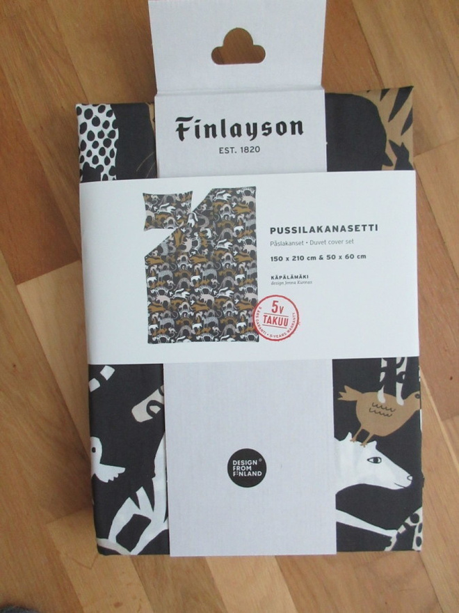 FINLAYSON KÄPÄLÄMÄKI PUSSILAKANASETTI  1 KPL -  UUSI
