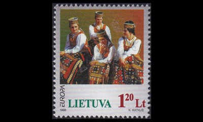 Liettua 664 ** Europa kansalliset juhlat (1998)