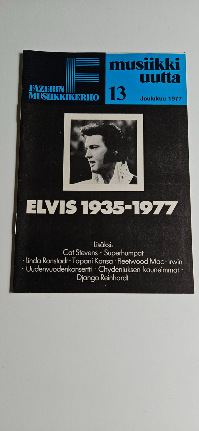 Fazer musiikki uutta joulukuu 1977 Elvis