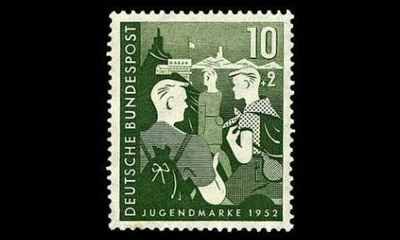 Saksa 153 ** Valtion nuoriso-ohjelma 10+2 Pf (1952)