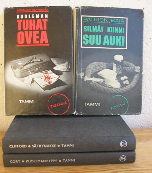 Thriller -sarja. Neljä jännityskirjaa. Tammi 1966-7. Sid.