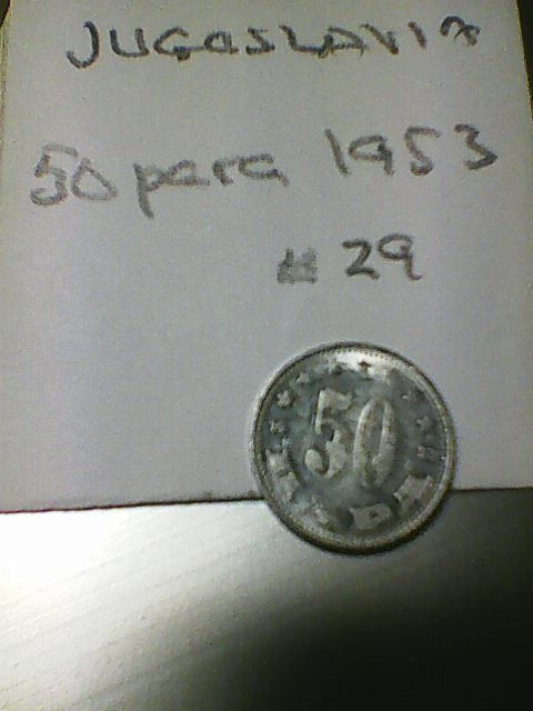 Jugoslavia 50 para 1953, km#29