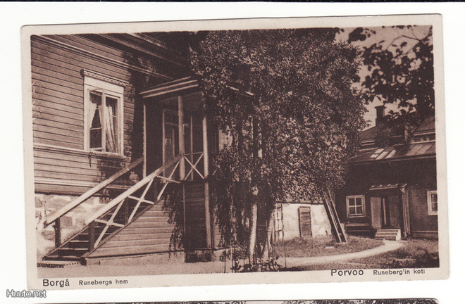 Postikortti, PORVOO, J L Runebergin koti