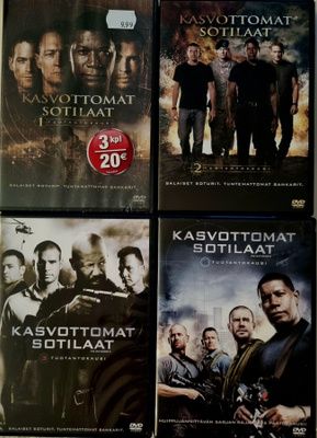KASVOTTOMAT SOTILAAT, KOKO SARJA, KAUDET 1-4 DVD