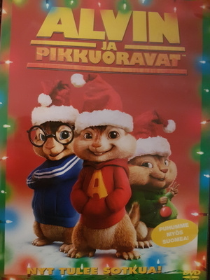 Alvin ja pikkuoravat - DVD - joulukannet!