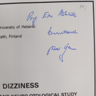 Mikael Ojala : Etiology of Dizziness (signeerattu, tekijä... - pikkukuva 3