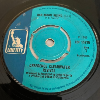 CCR: Bad Moon Rising * Lodi * UK 1969