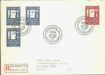Ruotsi Mi 487-8 FDC