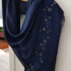 Sininen Hartiahuivi/ Kashmir-silkkihuivi / Cashmere -huivi - pikkukuva 5