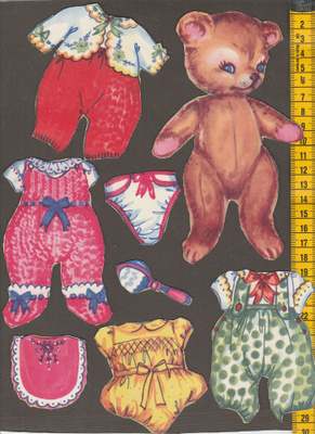 Paperinukke Nalle 1950-60-luku