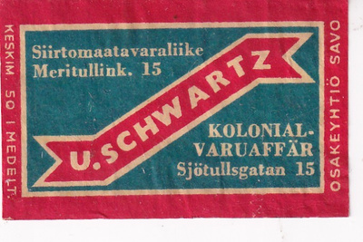 U. Schwartz , Meritullink. 15 . Osakeyhtiö Savo    b585