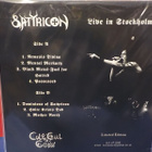 Satyricon - Live In Stockholm M-/EX- LP - pikkukuva 2