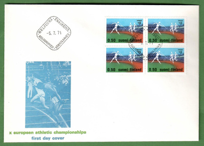 FDC-2 kpl.EM-kisat 1971/Matkailu 1968 (116)