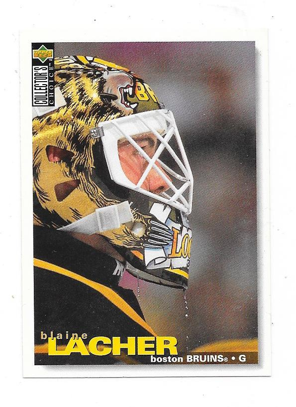 1995-96 Collectors Choice #22 Blaine Lacher Boston Bruins MV