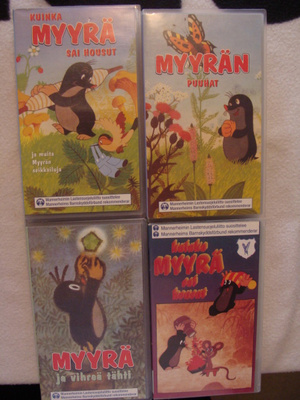4 MYYRÄ elokuvaa  VHS