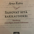 ARNO KOTRO: SANOVAT SITÄ RAKKAUDEKSI - pikkukuva 1