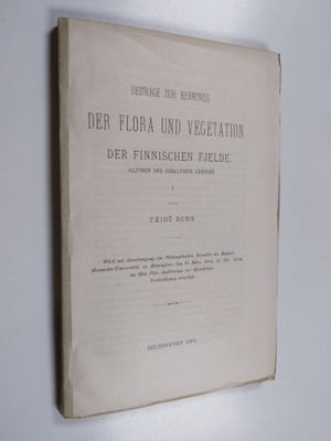 Väinö Borg : Beiträge zur Kenntniss der Flora und Vegetat...