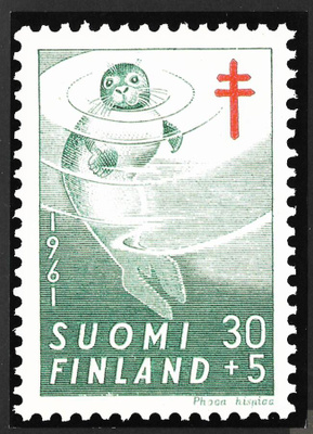 Postimerkkikortti - Norppa