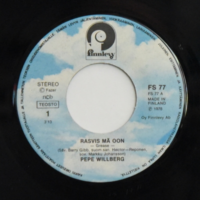 Single: Willberg, Pepe - Rasvis mä oon / Sinut perille vien
