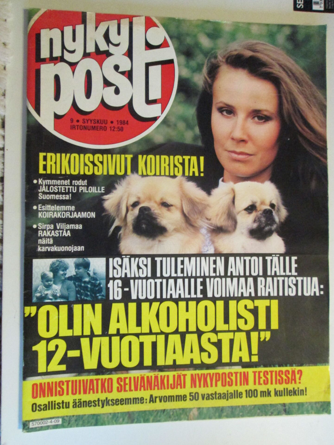 NYKYPOSTI LEHTI 9 / 1984 SIS.LUETTELO KUVA 2  ISO KOKO