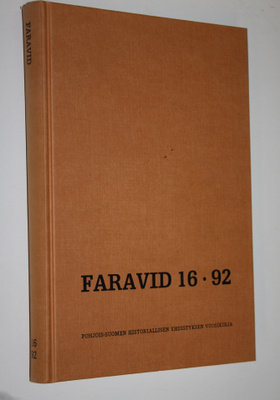 Faravid 16 / 1992 : Pohjois-Suomen historiallisen yhdisty...