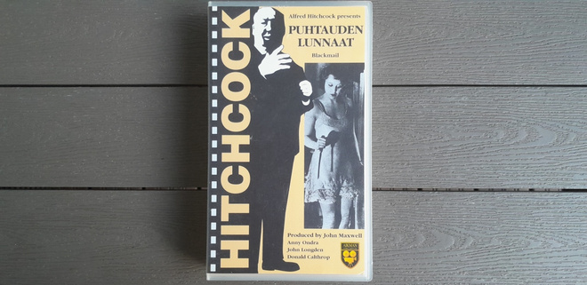 VHS: Puhtauden Lunnaat / Blackmail (Alfred Hitchcock 1929)
