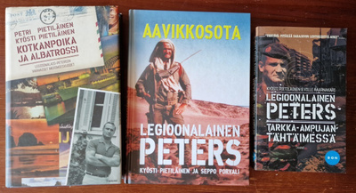 3 kpl LEGIOONALAINEN PETERS kirjoja