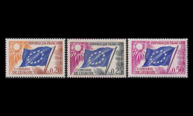 Euroopan neuvosto 7-9 ** Lippu (1963)
