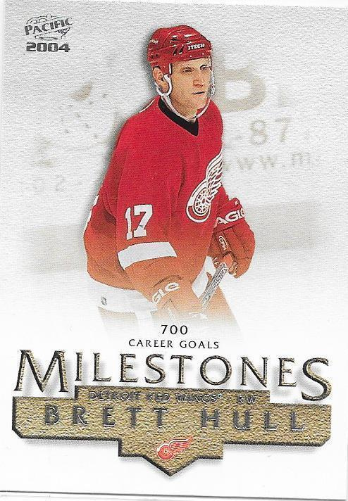 2003-04 Pacific Milestones #5 Brett Hull Detroit Red Wings