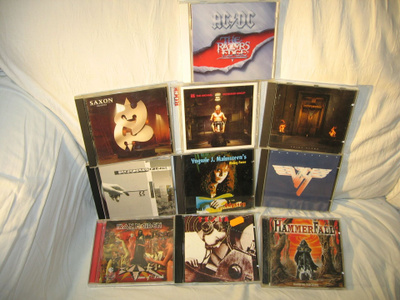 Paketti (10 kpl) heavy/hard rock cd.