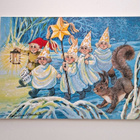 ML PITKÄRANTA "Lucia..tonttu ja orav"-KULKEMATON JOULUKORTTI - pikkukuva 1