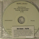 Mark Ronson • Stop Me (Album Edit) PROMO CDr-Single - pikkukuva 1