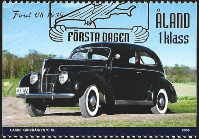 Åland 2005 Veteraaniautot  1. lk EP leima LaPe 248