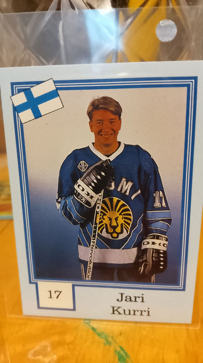 Finnish semic Jari Kurri!! Blanco! Mint