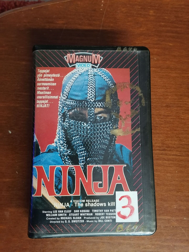 Ninja 3 – Tappavat varjot (1984) VHS