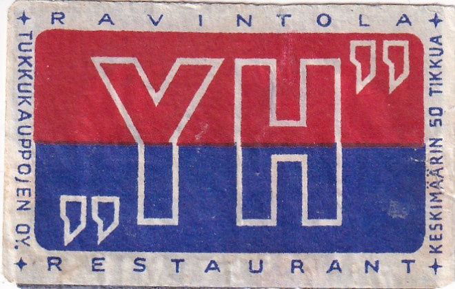 Ravintola " Y H " Tukkukauppojen oy, 5/12