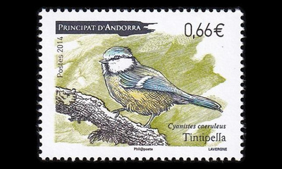 Andorra Fr 772 ** Linnut (2014)