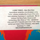 Living Things - Bom Bom Bom CDS - pikkukuva 3