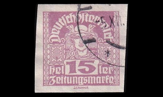 Itävalta 301x o Sanomalehtimerkki 15 H (1920)