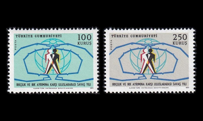 Turkki 2207-8 ** Rasismin ja rotusyrjinnän torjunta (1971)