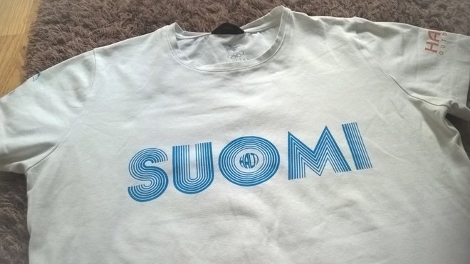 Halti valkoinen Suomi T-paita / Toppi - koko 40