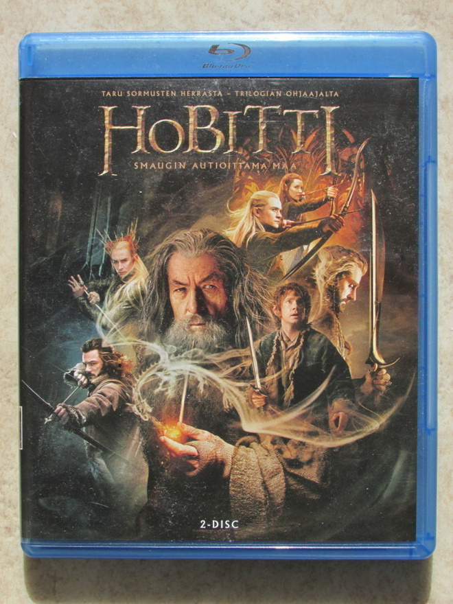 Hobitti - Smaugin autioittama maa, 2 blu-ray.