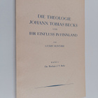 Geert Sentzke : Die Theologie Johann Tobias Becks und ihr... - pikkukuva 1