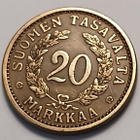 Alumiinipronssi 20 markka vuodelta 1939. - pikkukuva 1