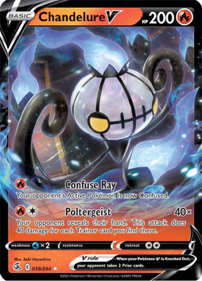 Chandelure V 039/264 - Fusion Strike - NM/M