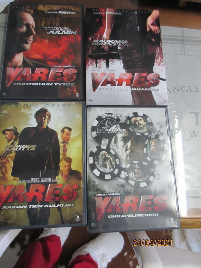 Vares dvd leffa paketti 4 kpl