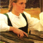 kortti ** Edelfelt Albert Tyttö tai poika - erilaisia - pikkukuva 2