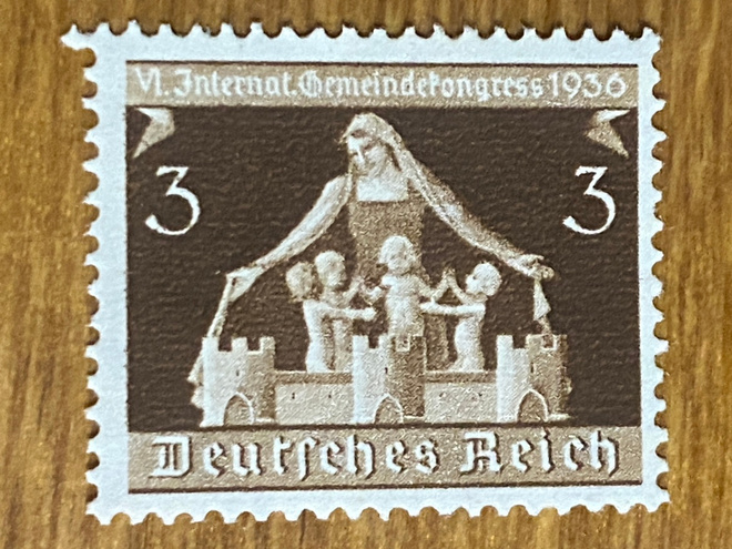 SAKSA REICH 1936 KANSAINVÄLINEN YHTEISÖKONFERENSSI MERKKI**